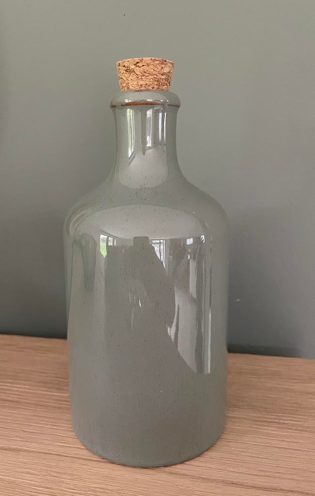 Bouteille en céramique vert olive, Pixie Bloomingville, Maison & Meubles, Enlèvement ou Envoi, Comme neuf, Vert