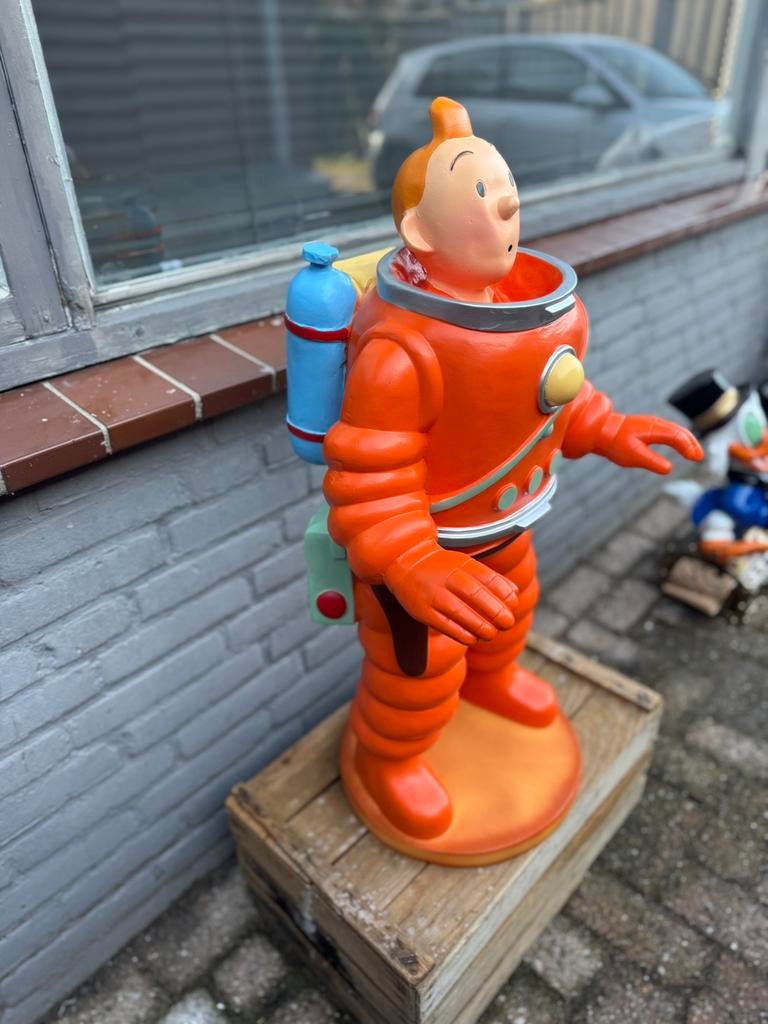 Groot Kuifje als Astronaut beeld, Verzamelen, Ophalen, Zo goed als nieuw, Mens