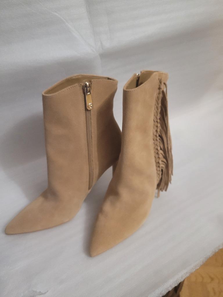 Bottines cowboy GUESS Sidone FL5SID SUE10, cuir, taille 37, Neuf, Guess, Beige, Enlèvement