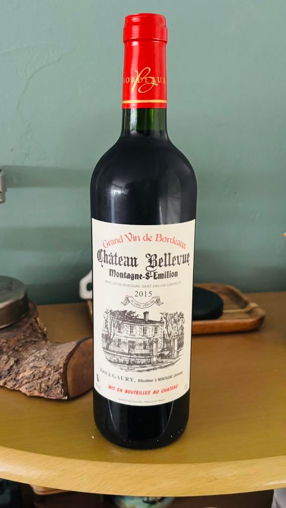 Saint-Emilion Château Belle Vue 2015, Collections, Vins, Neuf, Vin rouge, France, Pleine, Enlèvement ou Envoi