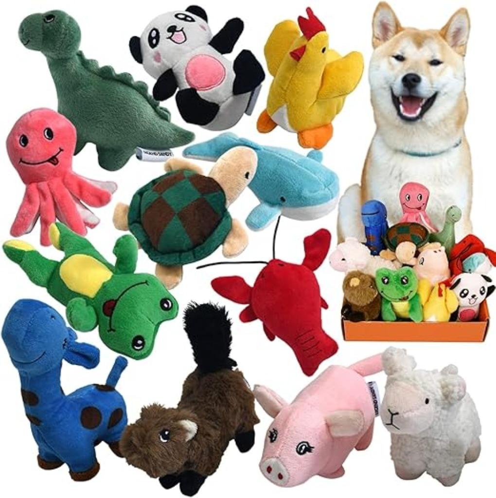 12 jouets en peluche pour chiots, livraison gratuite