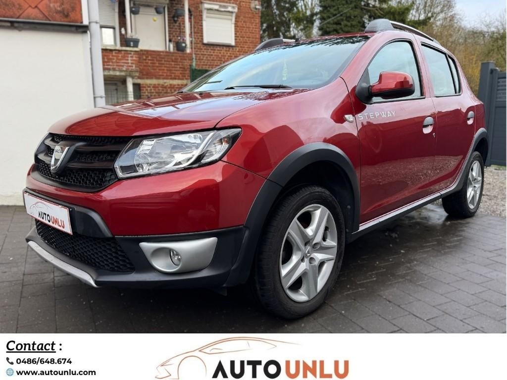 DACIA SANDERO STEPWAY 0.9 TCe 90 — 2013 — 47.765 km, Autos, Dacia, Rouge, Achat, 898 cm³, Entreprise