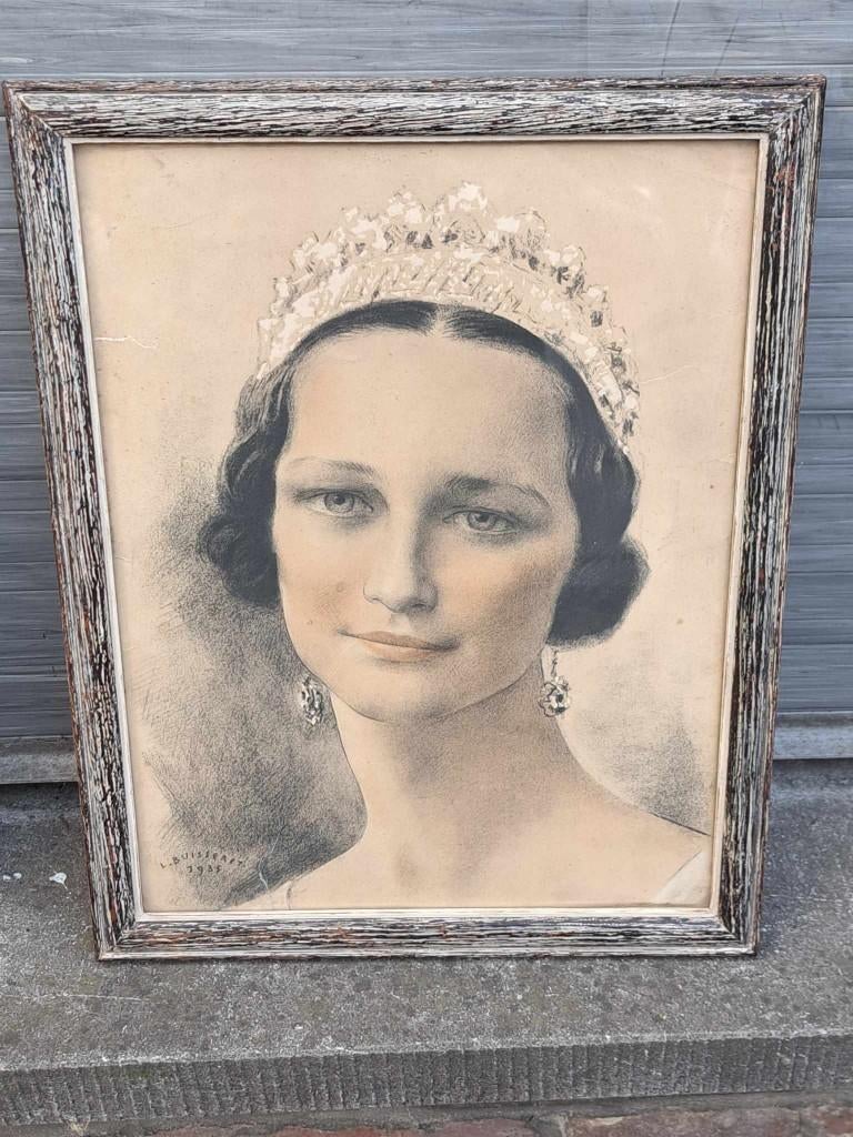 dessin signe louis buisseret, Antiquités & Art, Enlèvement ou Envoi