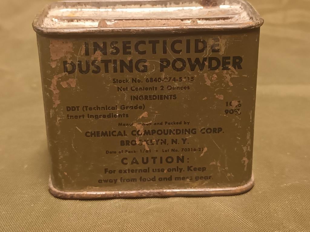 Poudre à saupoudrer d'insecticide de la Seconde Guerre mondi, Collections, Objets militaires | Seconde Guerre mondiale, Enlèvement ou Envoi