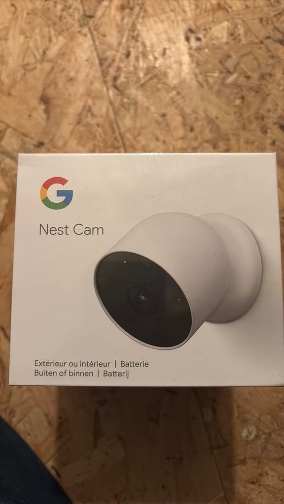 Google NEST CAM rechargeable new, Audio, Tv en Foto, Videobewaking, Nieuw, Buitencamera, Ophalen of Verzenden