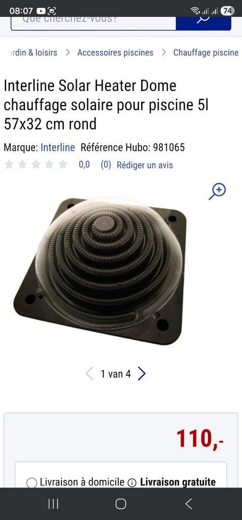 Dome solaire pour piscine, Enlèvement