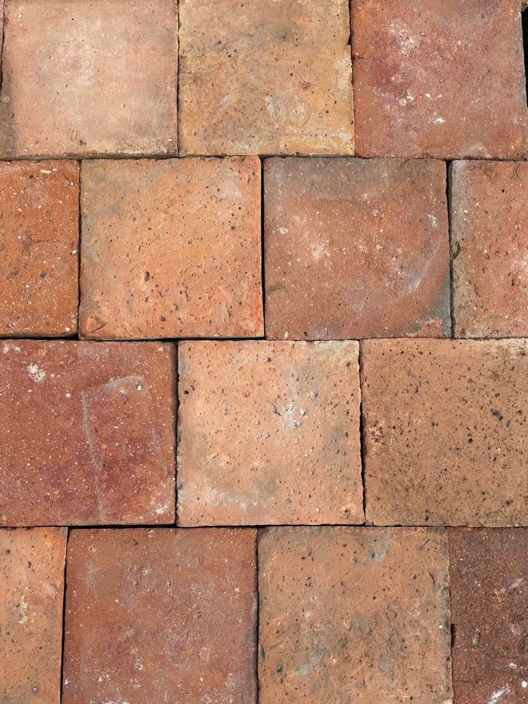 Lot antieke terracotta tegels Voor info BELLEN 0474220705, Antiek en Kunst, Ophalen