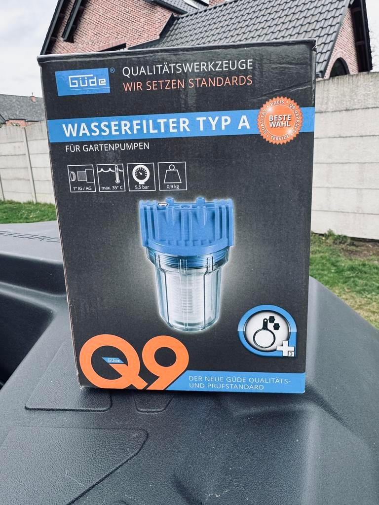 Güde Waterfilter Typ A –Voorfilter voor Tuinpompen (1"), Tuin en Terras, Ophalen, Nieuw, Hydrofoorpomp
