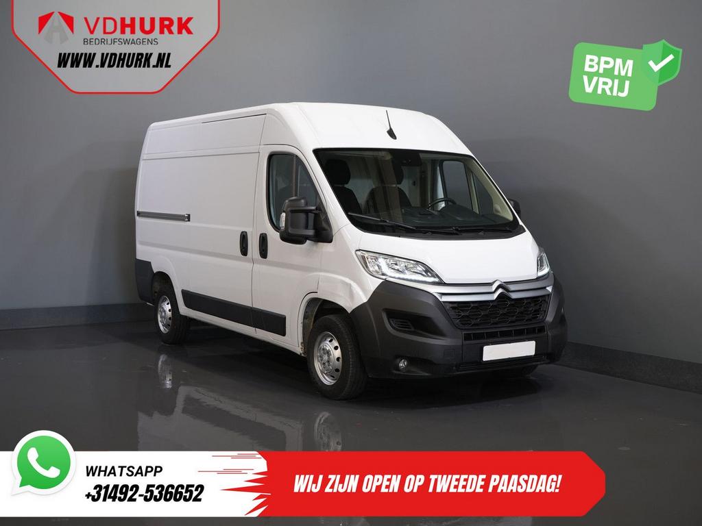 Citroën Jumper 2.2 HDI L2H2 Carplay/ Navi/ Climate/ Cruise/, Auto's, Citroën, Wit, Bedrijf, Parkeersensor