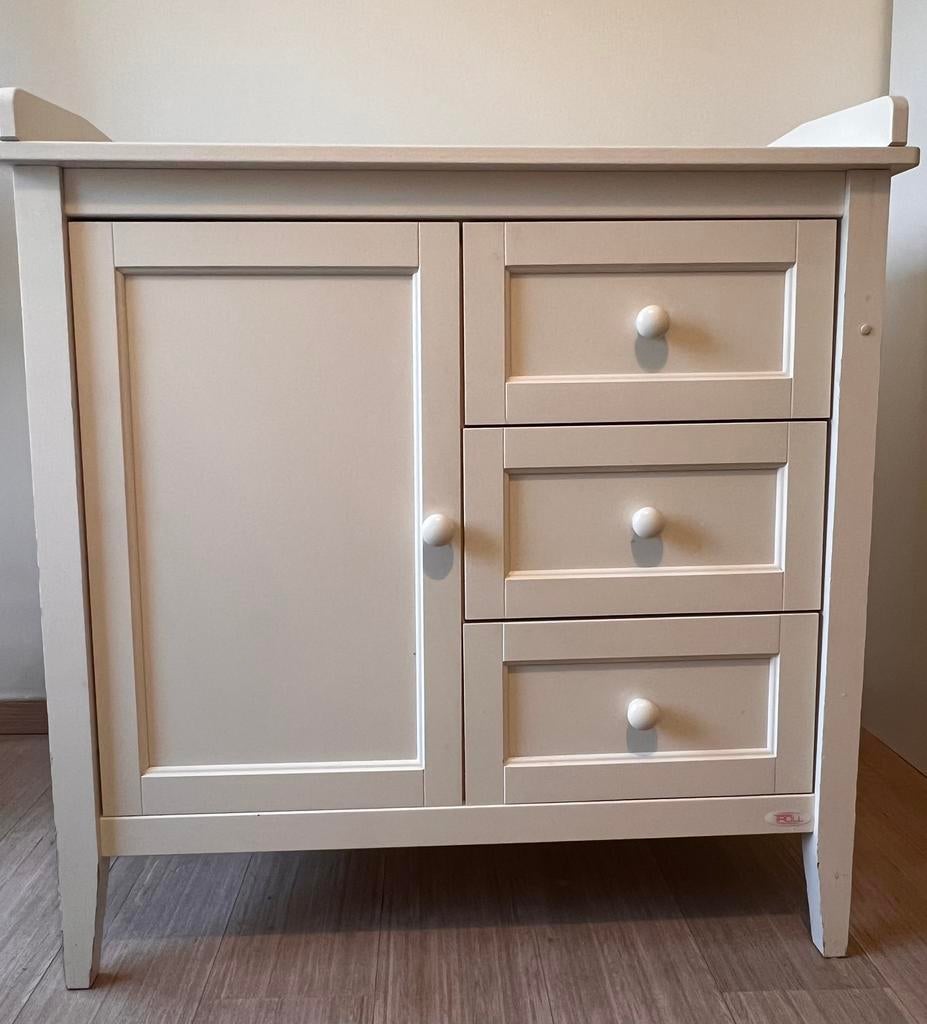 Belle commode d‘enfant/ table à langer bois massif, 3 ou 4 tiroirs, Moins de 100 cm, Comme neuf, Enlèvement