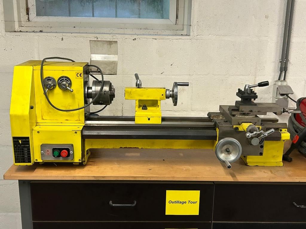 Tour à métaux d’établi + accessoires, Enlèvement, Tour à métaux