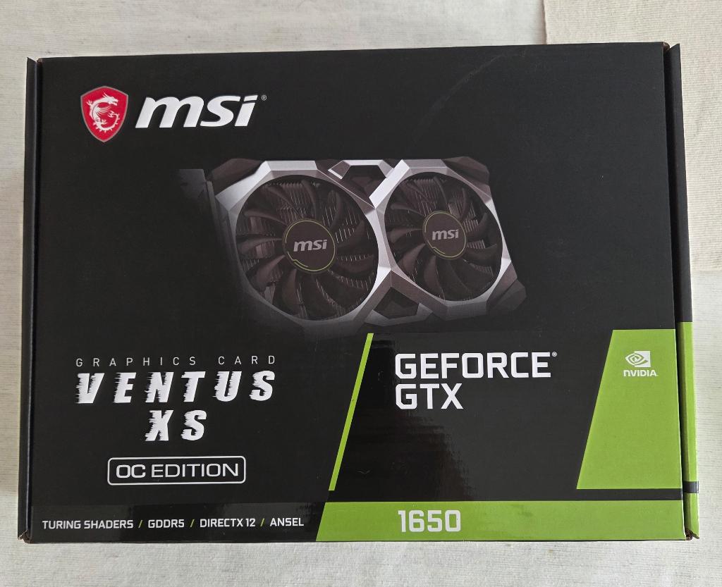 MSI GeForce GTX 1650 Ventus XS OC 4GB - État parfait, Informatique & Logiciels, HDMI, Enlèvement ou Envoi, GDDR5, Utilisé