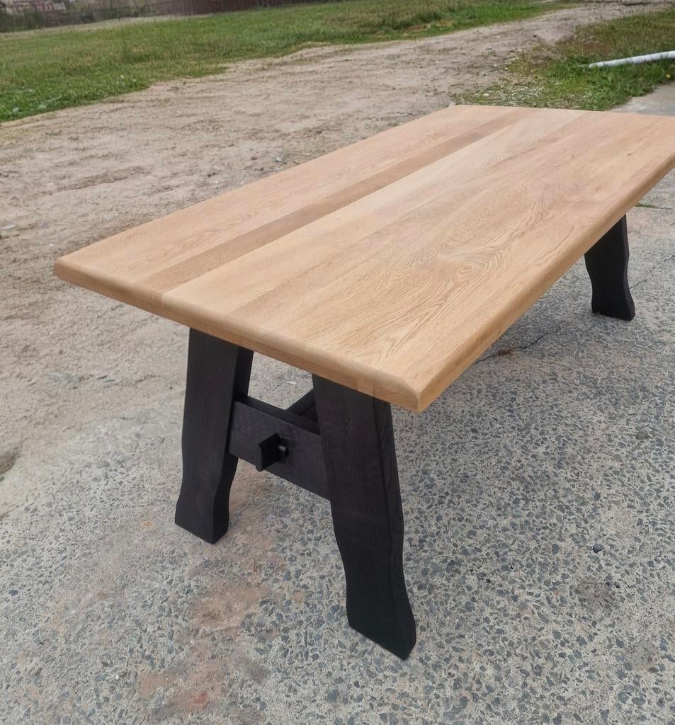 Tafel Massief Eik 175cm x 91cm x 74cm, Huis en Inrichting, Ophalen