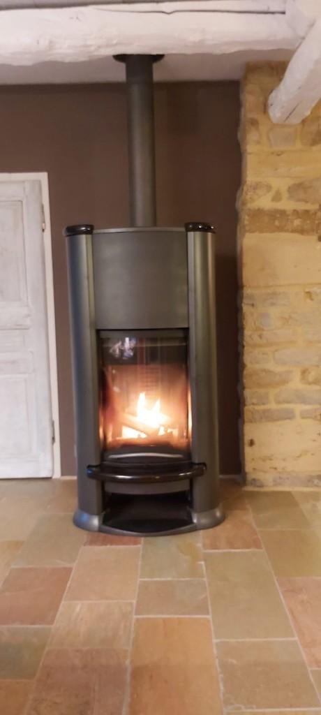 Poêle Austroflamm IRONY L – 9kW, Maison & Meubles, Comme neuf, Enlèvement, Bois, Autoportant