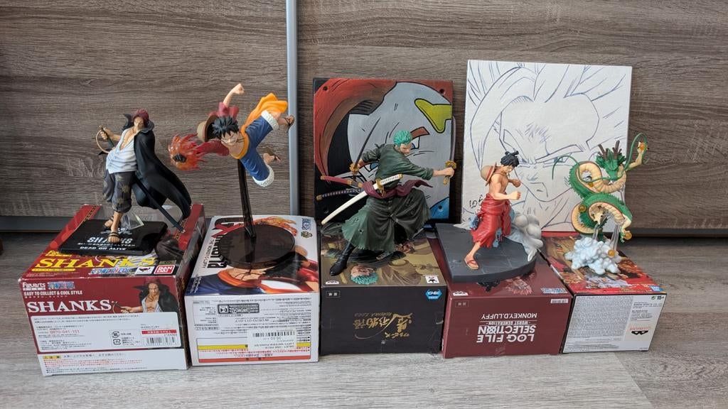 Figurines One Piece et Dragon Ball, Collections, Statues & Figurines, Utilisé, Autres types, Enlèvement ou Envoi