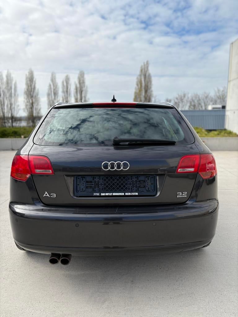 Audi A3 3.2 V6 Quattro 2006, Auto's, Audi, Zwart, Leder, Berline, Particulier