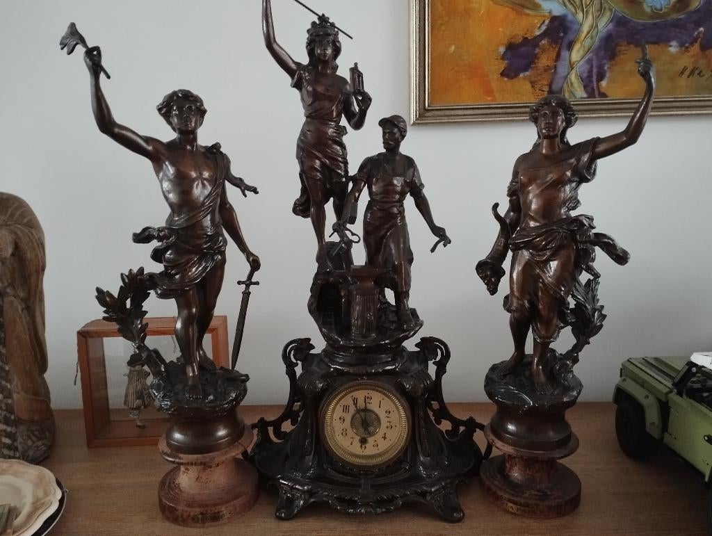 Schouw garnituur 3 delig, Ophalen