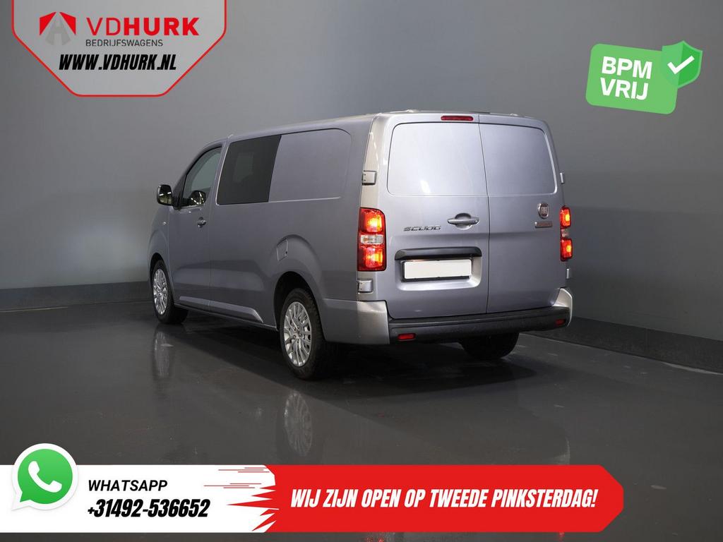 Fiat Scudo 2.0 MJ 145 pk DC Dubbel Cabine 6 Pers./ Camera/ C, Auto's, Bestelwagens en Lichte vracht, Bedrijf, Zilver of Grijs