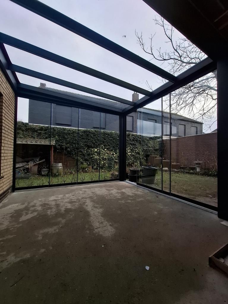 Glazen schuifwanden inclusief montage, Tuin en Terras, Ophalen, Veranda