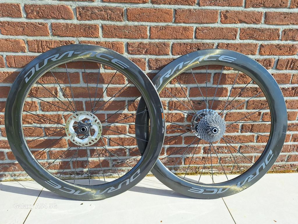 Carbon wielset  dura ace lichte schade, Fietsen en Brommers, Fietsen | Racefietsen, Gebruikt, Carbon, Heren, Ophalen
