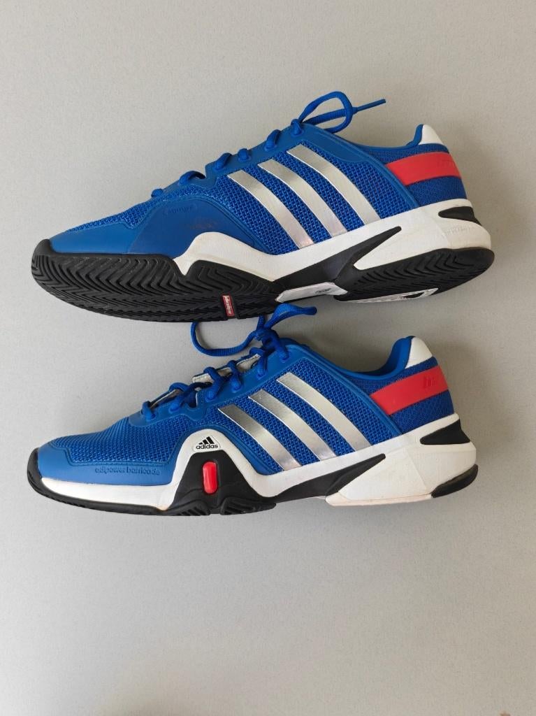 Adidas Adipower Barricade 8 tennisschoenen maat 45EU, Sport en Fitness, Tennis, Gebruikt, Schoenen, Adidas, L5, Ophalen of Verzenden