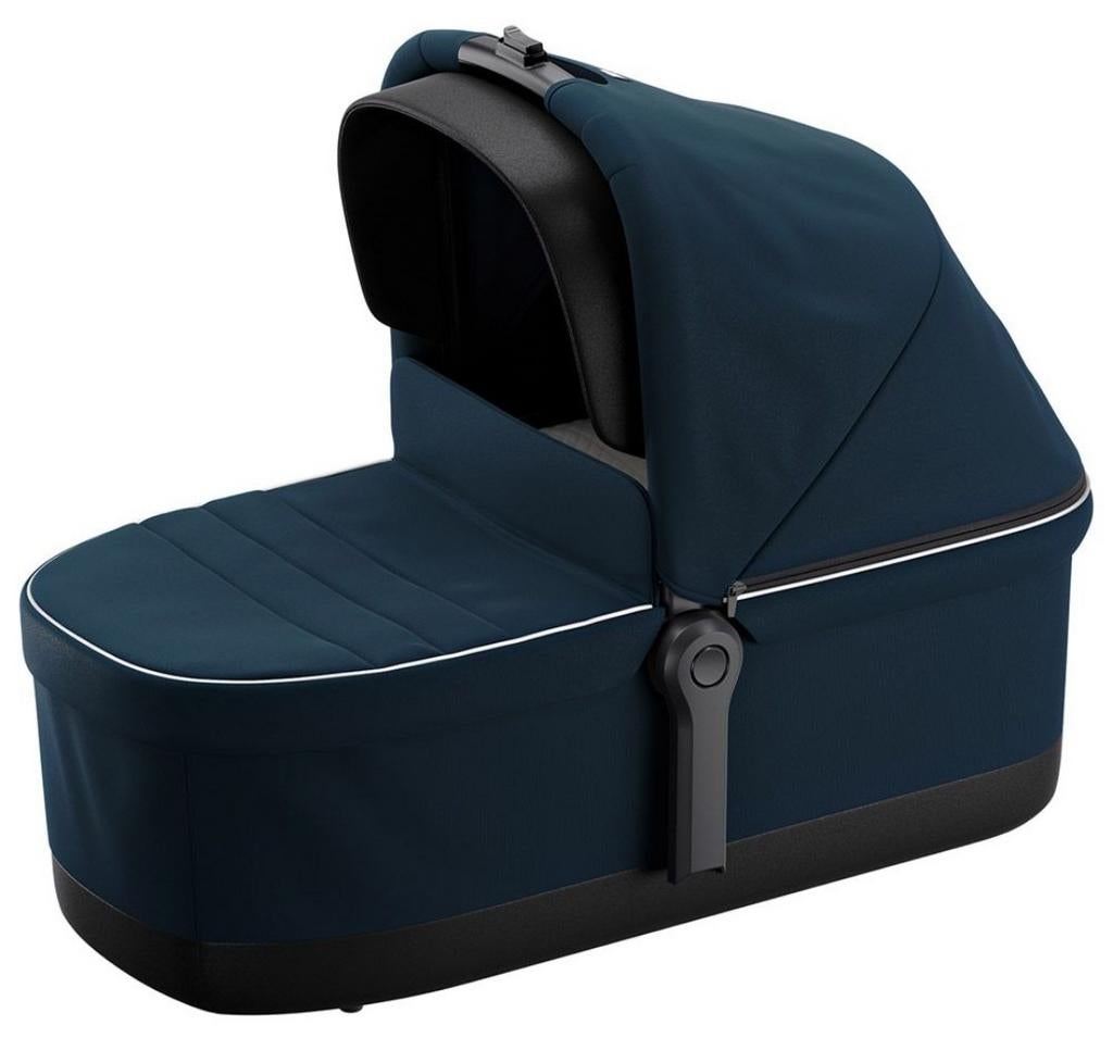 Thule Sleek Bassinet bleu marine - lit de voyage pour bébé, Enfants & Bébés, Enlèvement, Comme neuf, Autres marques, Ombrelle