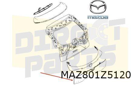 Mazda CX-30 achterkleplijst onder (bij camera) (46G) Machine, -, Nieuw, Ophalen of Verzenden, Mazda
