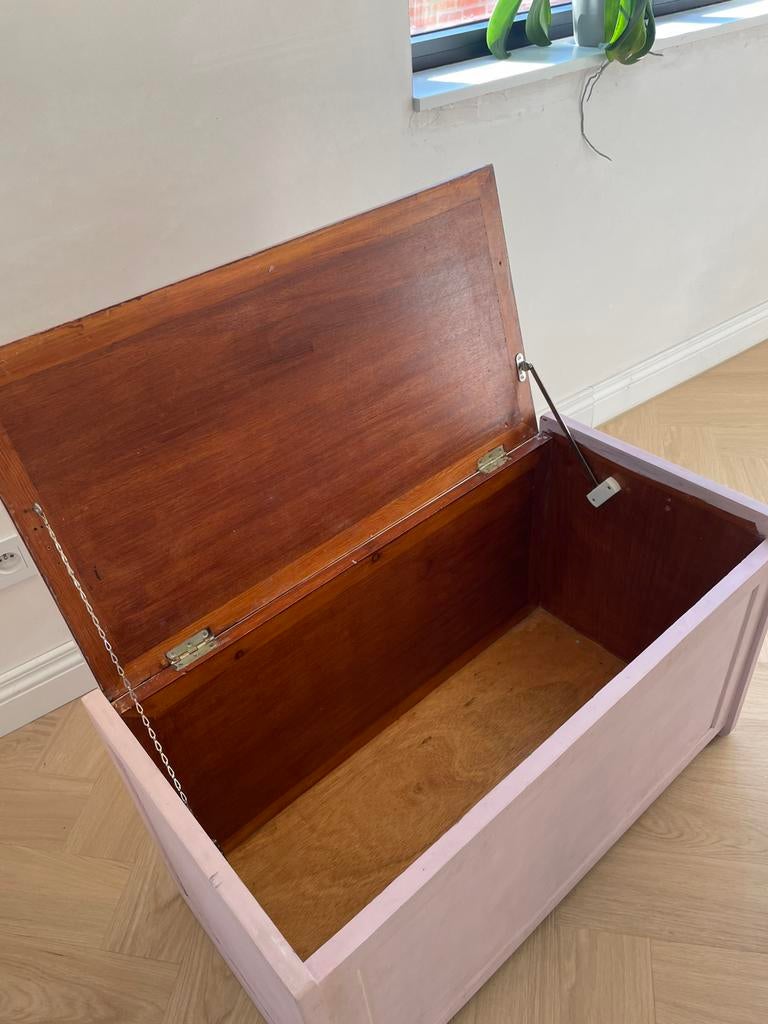 Houten koffer, Ophalen, Zo goed als nieuw