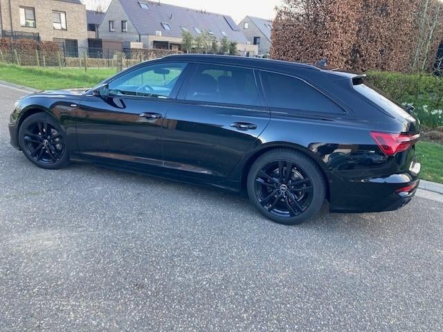 AUDI A6 AVANT SPORT 35 TDI  S TRONIC 163 PK, Auto's, Audi, 2000 kg, Zwart, Particulier, Dealer onderhouden