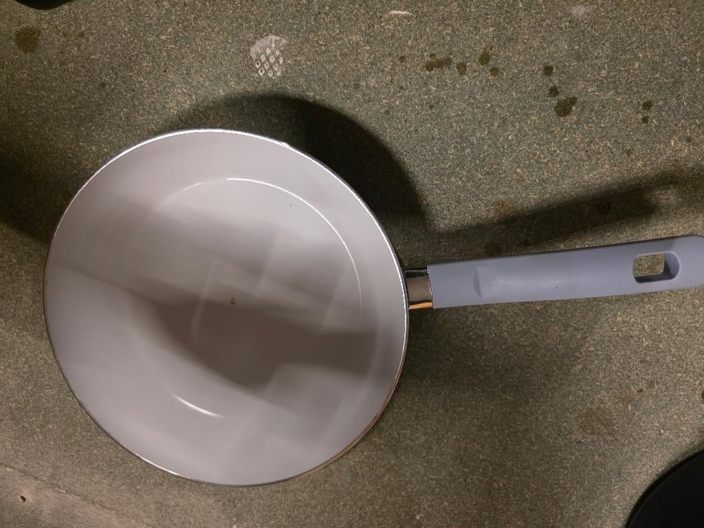 Koekenpan diameter 24 cm, Overige materialen, Ophalen of Verzenden, Zo goed als nieuw, Keramische plaat