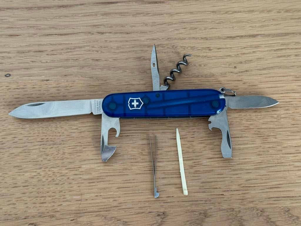 Victorinox Spartan blauw Zwitsers zakmes - zoals nieuw, Ophalen of Verzenden, Zo goed als nieuw