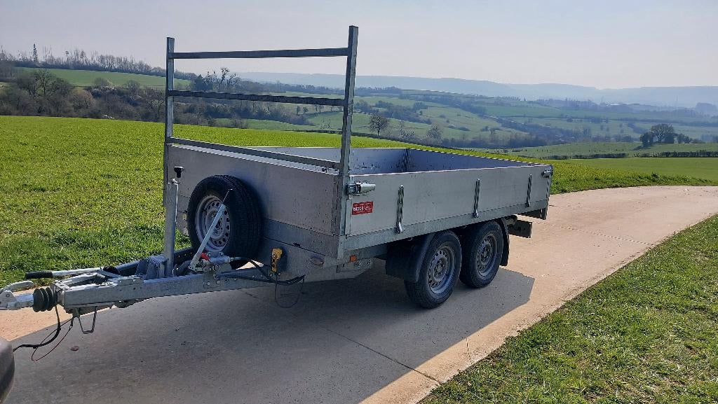 Remorque BW 3500kg benne élèctrique et Man, Enlèvement, Comme neuf