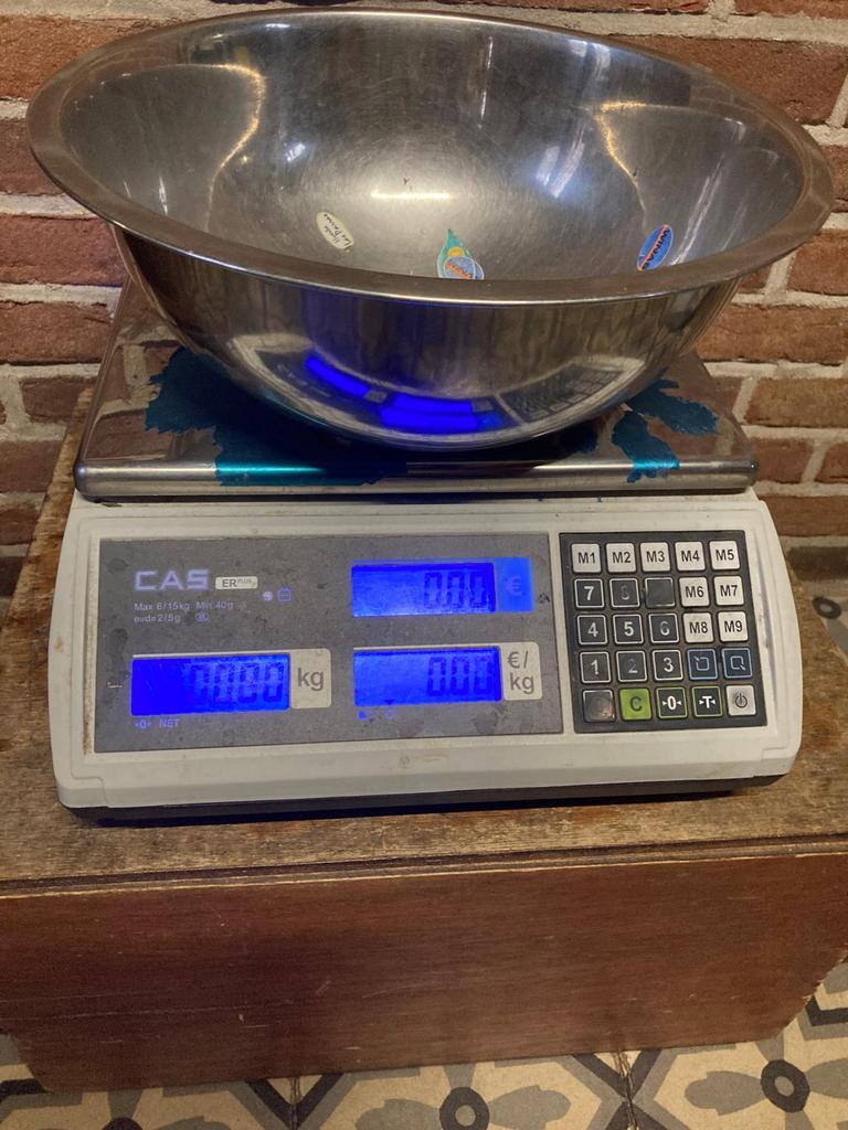 CAS weegschaal professioneel, Ophalen, Gebruikt, Winkelweegschaal, Digitaal