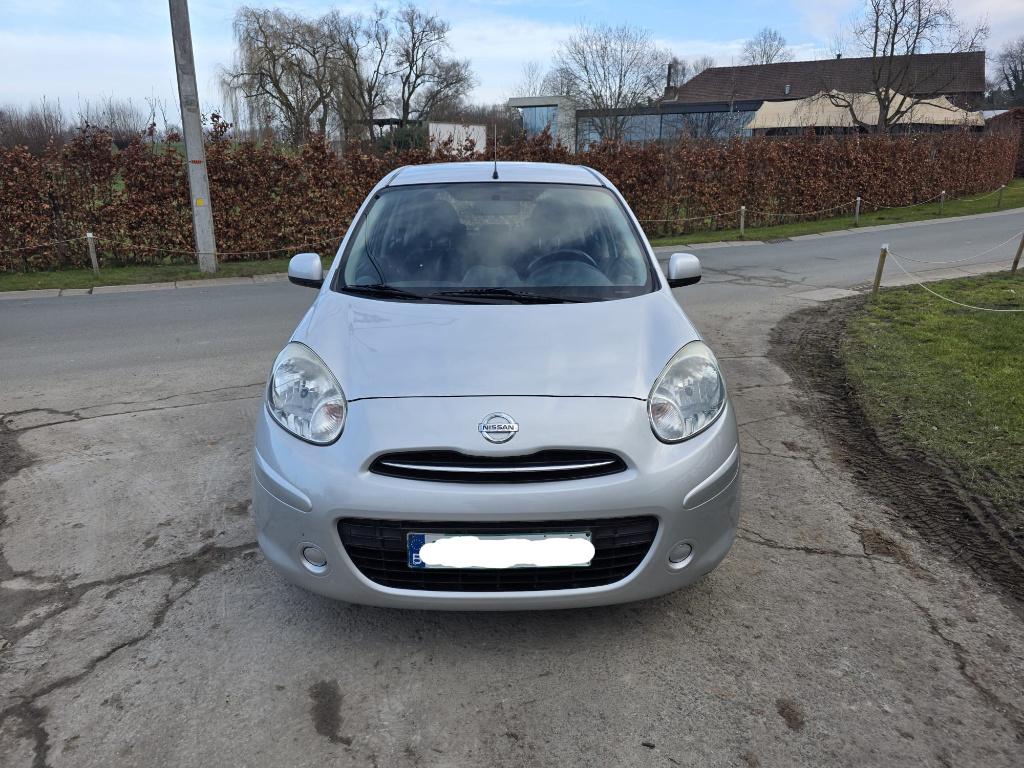 Nissan micra 1.2i 84000KM Pret à immatriculer, Autos, Argent ou Gris, Achat, Entreprise, 72 kW