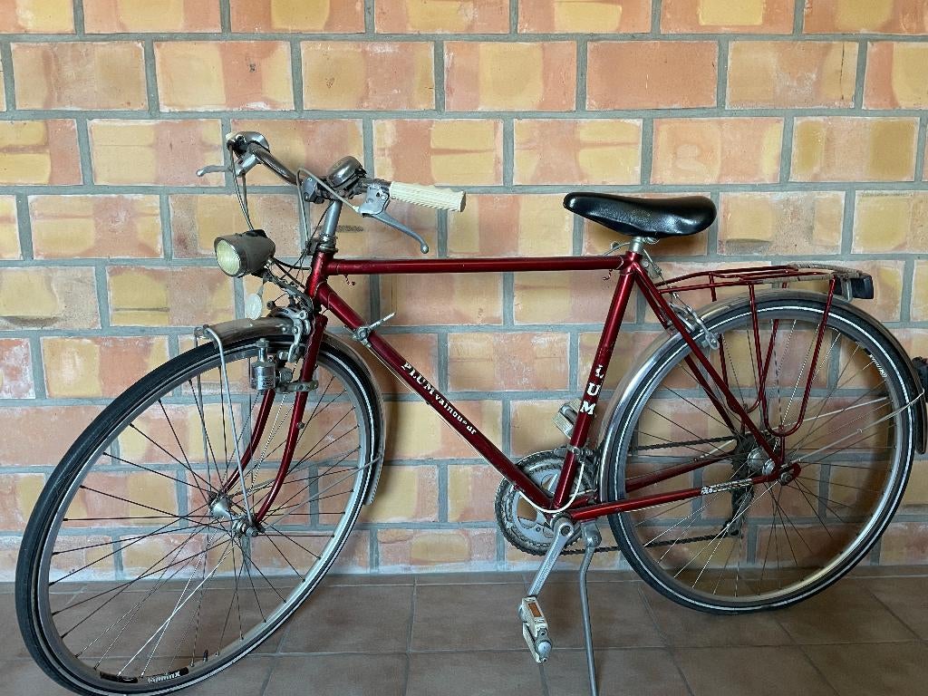 lichte sportieve heren fiets bordeau retro vintage, Fietsen en Brommers, Fietsen | Heren | Herenfietsen, Gebruikt, Overige merken
