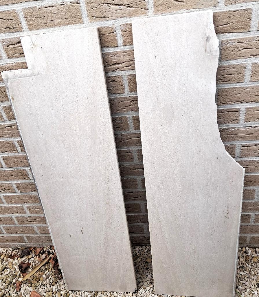 Venstertabletten in natuursteen, Doe-het-zelf en Bouw, Ophalen, Gebruikt, 100 tot 150 cm, Hardsteen