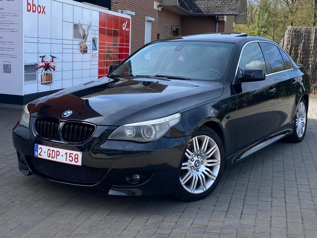 Bmw e60 525DA/Pack M/Toit ouvrant, Auto's, BMW, Automaat, Achterwielaandrijving, Zwart, Zwart