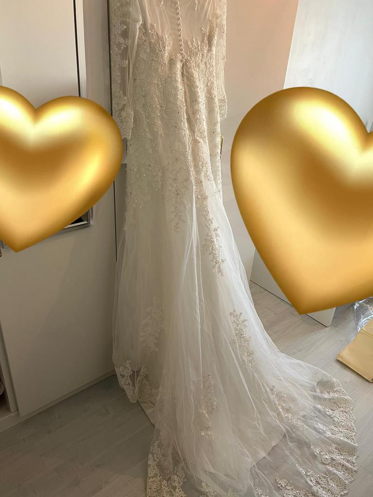 Bruidsjurk handgemaakt zo goed als nieuw, Kleding | Dames, Trouwkleding en Trouwaccessoires, Ophalen, Zo goed als nieuw