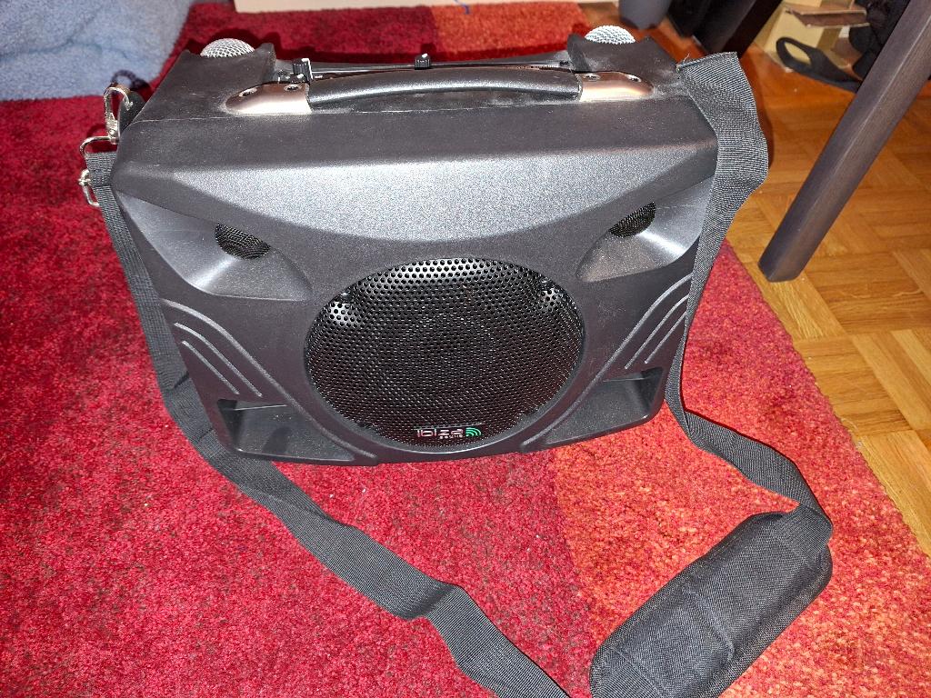 Sonorisation portable IBIZA Sound PORT85UHF-BT — Bon état, Enlèvement ou Envoi, Comme neuf, 120 watts ou plus, Haut-parleur central