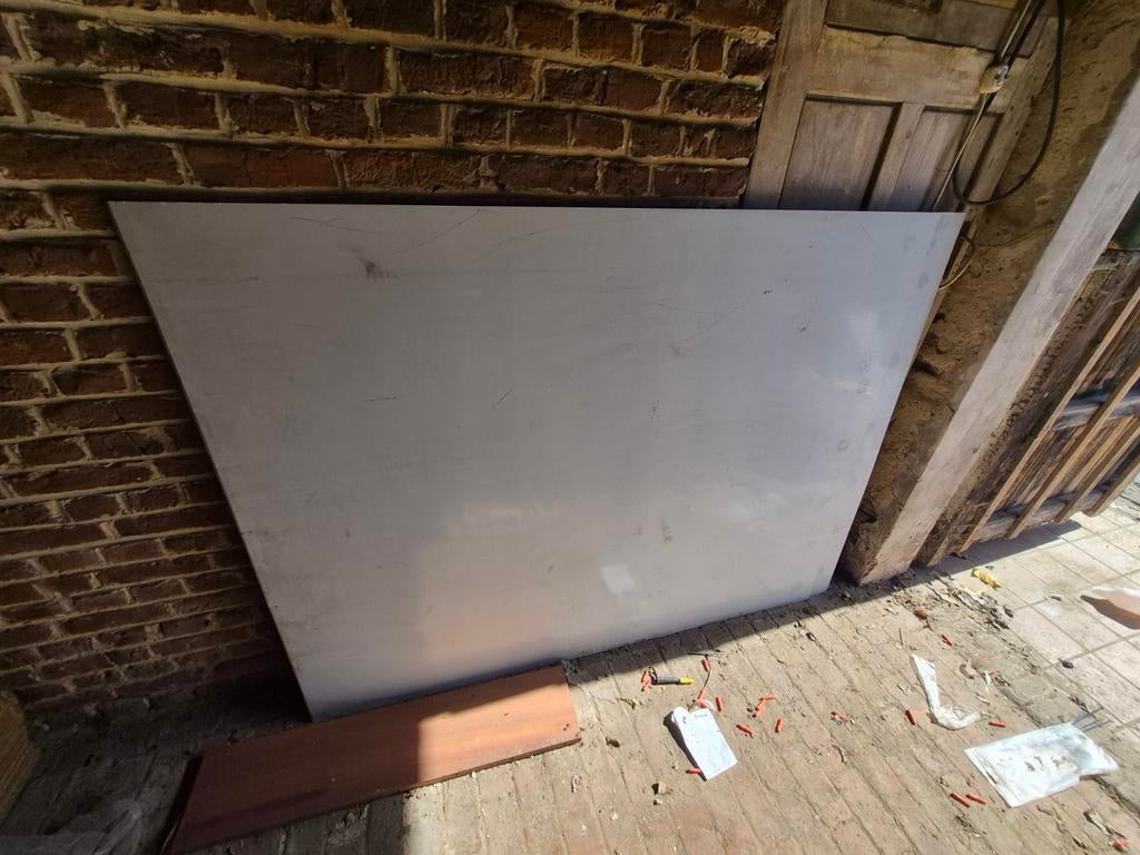 2 platen uit aluminium, Doe-het-zelf en Bouw, Platen en Panelen, Ophalen, Zo goed als nieuw, Overige materialen, Minder dan 20 mm