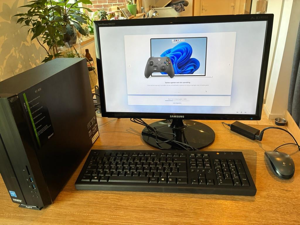Acer Aspire XC-830 - apart of in Complete desktop setup, Computers en Software, Desktop Pc's, Ophalen, 8 GB, SSD