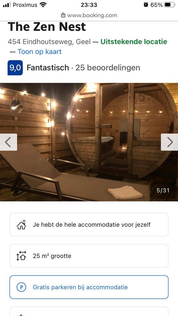 Over te nemen: chalet met wellness voor verhuur, Ophalen, Zo goed als nieuw