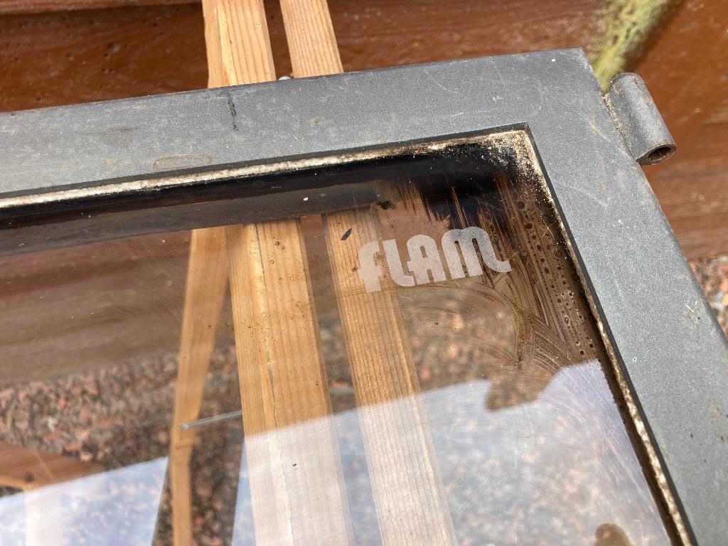 FLAM - Flam insteekdeur, Huis en Inrichting, Haarden, Gebruikt, Houthaard, Ophalen