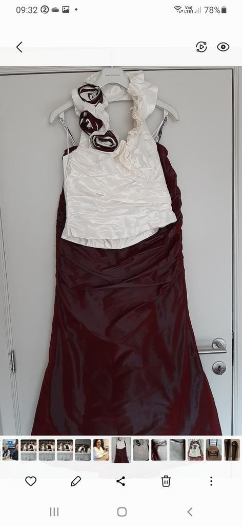 Bustier + lange rok + stola van Linea Raffaelli, Kleding | Dames, Ophalen, Rood
