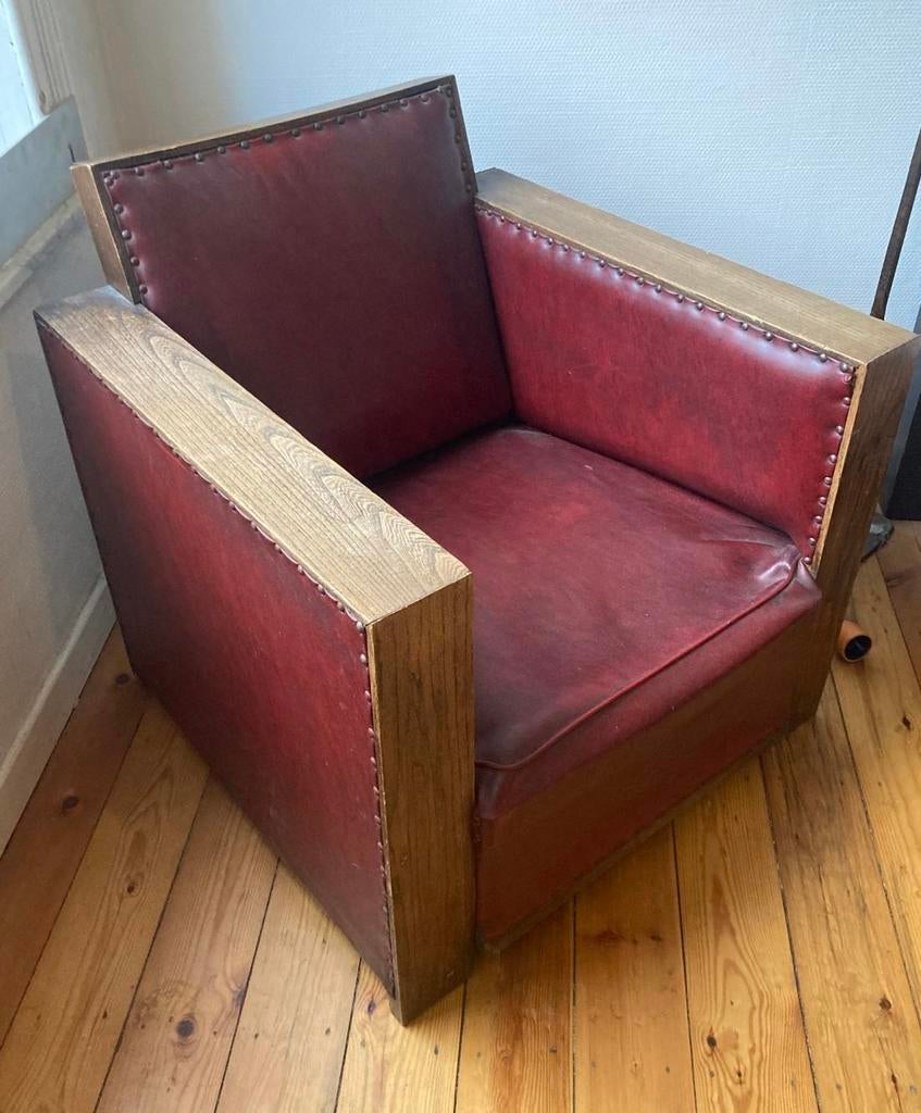 Fauteuil art deco 1930, Art deco, Une personne, Enlèvement, Utilisé