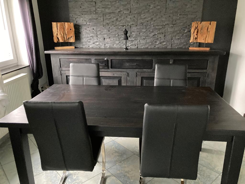 Table et chaises, Maison & Meubles, 150 à 200 cm, Cinq personnes ou plus, Pin, 100 à 150 cm