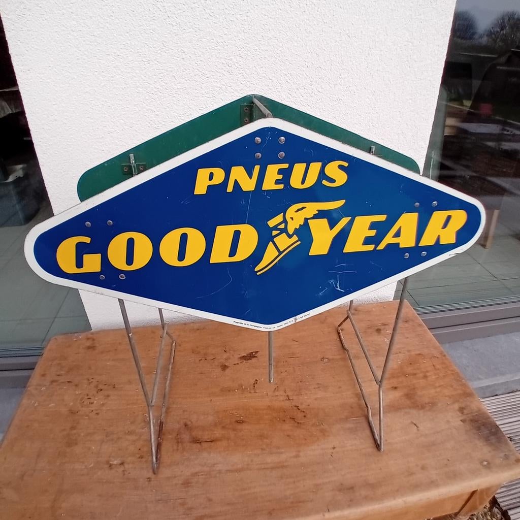 Vintage rek reclame Goodyear, Ophalen of Verzenden