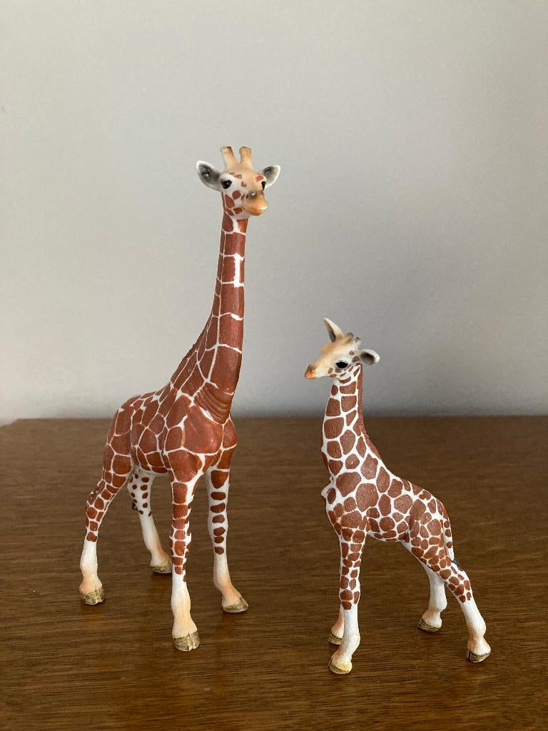 Giraf met jong, merk Schleich, Verzamelen, Dierenverzamelingen, Ophalen of Verzenden, Zo goed als nieuw, Overige soorten, Beeldje of Figuurtje