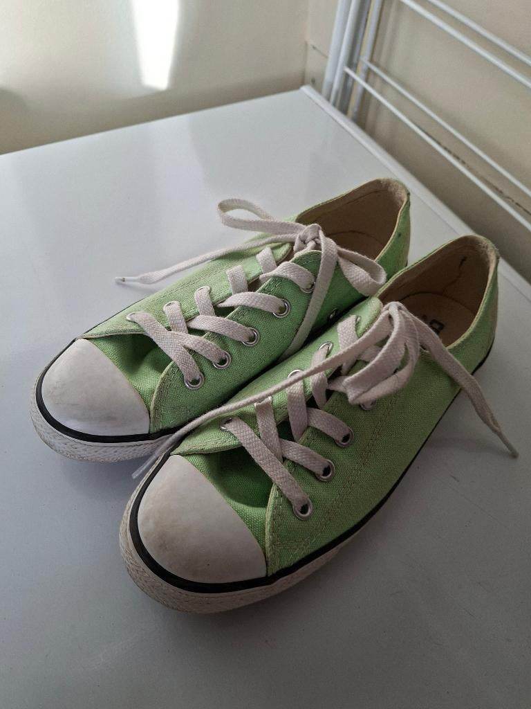 All stars converse in muntgroen, maat 37, Kleding | Dames, Schoenen, Ophalen of Verzenden, Zo goed als nieuw, Sneakers, Converse All Stars