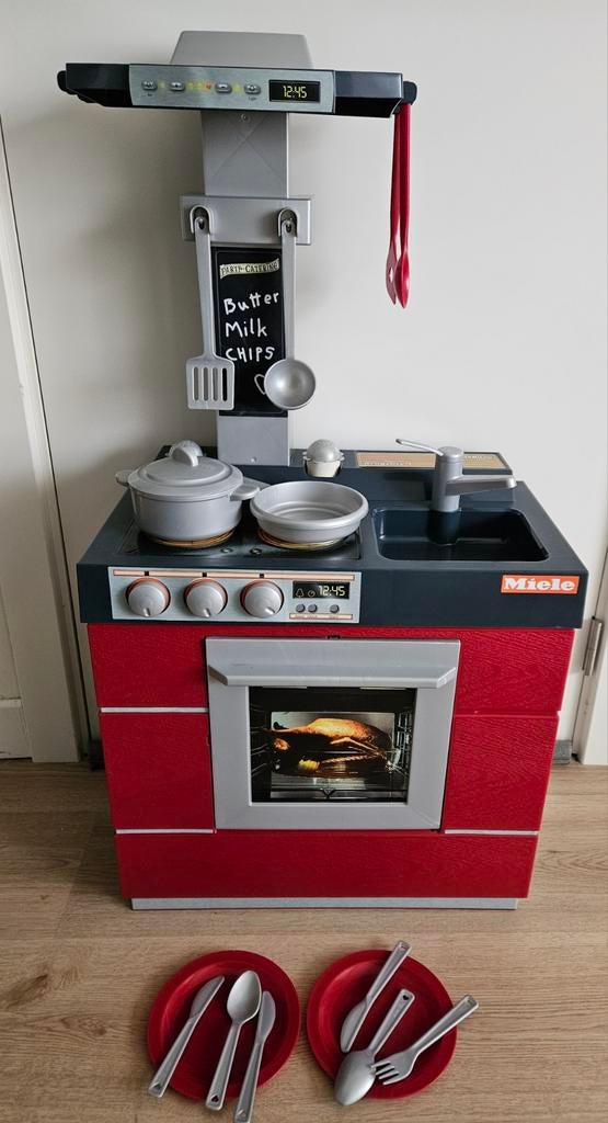 Speelgoedkeukentje Miele + accessoires, Kinderen en Baby's, Ophalen